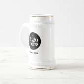 Branded Custom Text & Logo Beer Stein Mug ビールジョッキ (正面左)