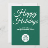  Branded Holiday Card | Upload Logo & Message シーズンカード (正面)