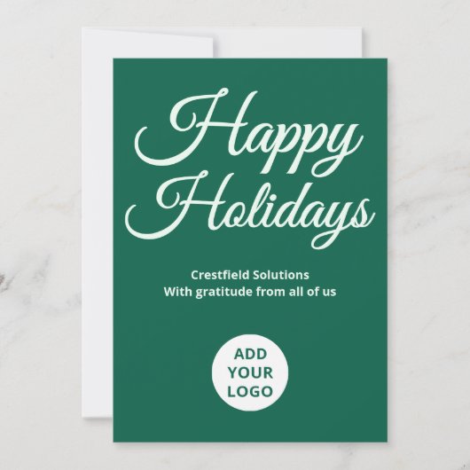  Branded Holiday Card | Upload Logo & Message シーズンカード (正面)