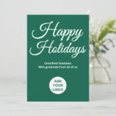  Branded Holiday Card | Upload Logo & Message シーズンカード (スタンド正面)