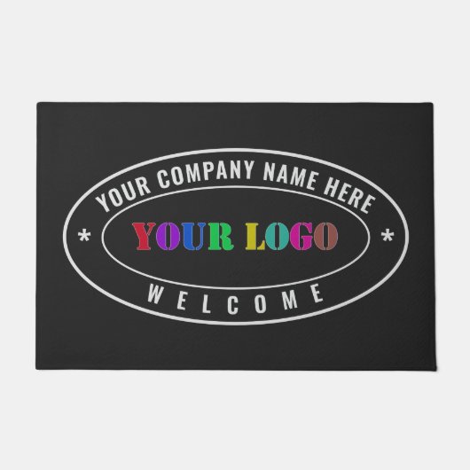 Branded Logo Name Business Office Doormat Template ドアマット (正面)