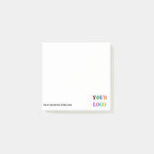 Branded Logo Text Business Post-it® Notes Example ポストイット (正面)