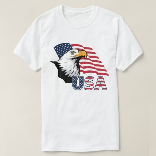 Branded Patriotic Bald Eagle T-Shirt – American Tシャツ (デザイン正面)