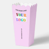 Branded Promotional Business Popcorn Boxes Example フェイバーボックス (裏面)
