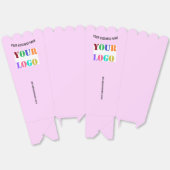 Branded Promotional Business Popcorn Boxes Example フェイバーボックス (見開き)