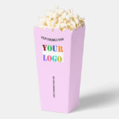 Branded Promotional Business Popcorn Boxes Example フェイバーボックス (はじけた状態)