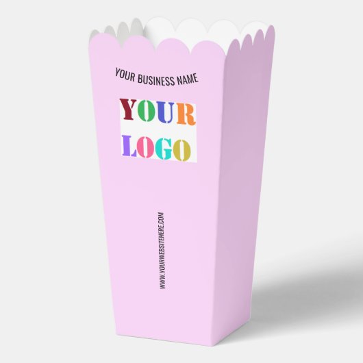 Branded Promotional Business Popcorn Boxes Example フェイバーボックス (正面)
