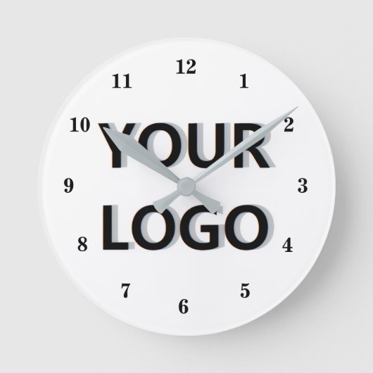 Branded Promotional Custom Business Logo Clock ラウンド壁時計 (正面)