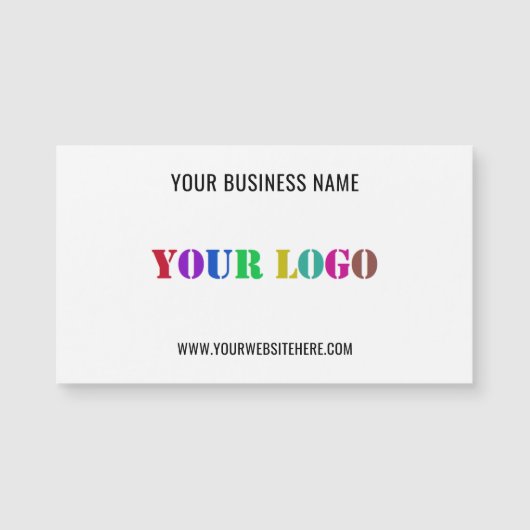 Branded Promotional Magnetic Business Card Example (正面)