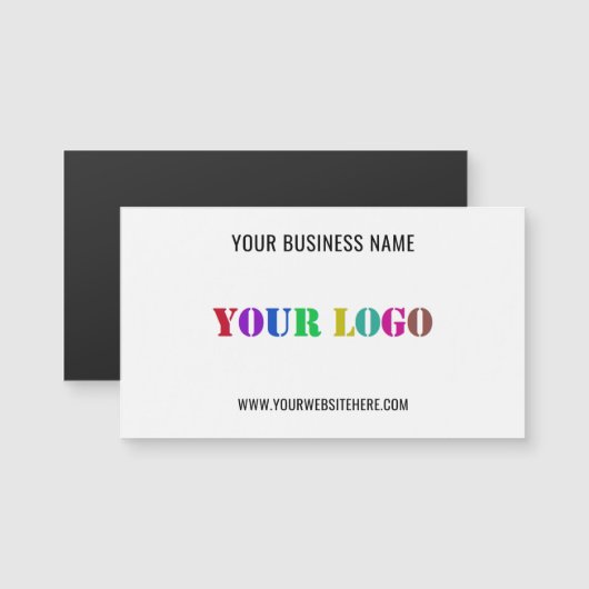 Branded Promotional Magnetic Business Card Example (正面/裏面)