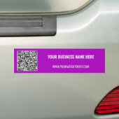 Branded Promotional QR Code Bumper Sticker Example バンパーステッカー (車上)