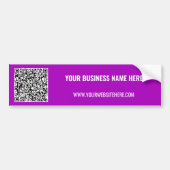 Branded Promotional QR Code Bumper Sticker Example バンパーステッカー (正面)