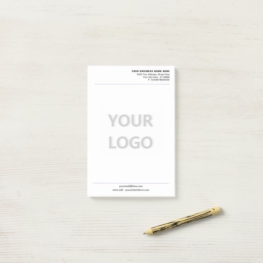 Branded Stationery Business Post-it® Notes Example ポストイット (デスク上)