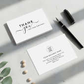 Branded Stylish Modern Thank You Business Inserts 名刺