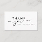 Branded Stylish Modern Thank You Business Inserts 名刺 (正面)