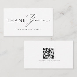 Branded Thank You QR Code website 名刺