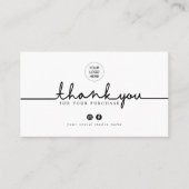 Branded Thank You Social Media Promotional 名刺 (正面)