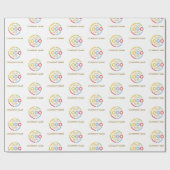 Branded White Custom Promotional Business Logo ラッピングペーパー (フラット)