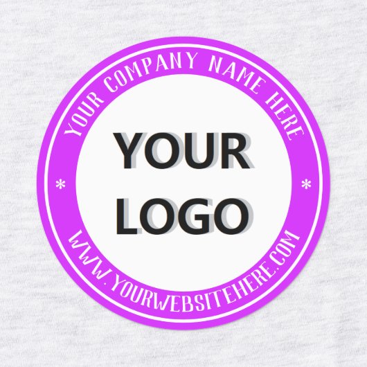 Branded Your Company Logo Product Labels Example ラベル (デザイン4)