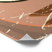 Brandenburgゲート，ベルリンの漫画の旅行ポスター ポスター (角)