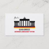 Brandenburg Gate、ドイツ語講師、先生 名刺 (正面)