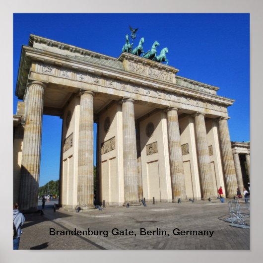 Brandenburg Gate, Berlin, Germany ポスター (正面)