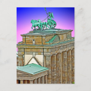 Brandenburg Gate Chariot、ドイツ、ベルリン(bg8p2) ポストカード