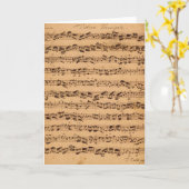 Brandenburgerのコンチェルト、No.5 D-Dur 1721年 カード (黄色い花)