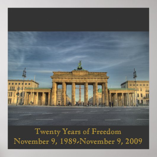 BrandenburgerTOR_16b, 20年の自由… ポスター (正面)