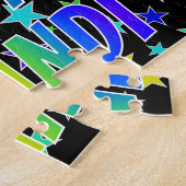 "BRANDI"名、おもしろい"ハッピーバースデー" ジグソーパズル (側面)