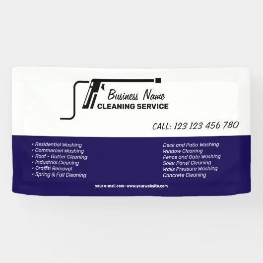 Branding For Pressure Cleaning Business 横断幕 (横)