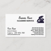 Branding For Pressure Washing Cleaning Business 名刺 (正面)