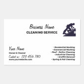 Branding For Pressure Washing Cleaning Business 長方形シール (正面)