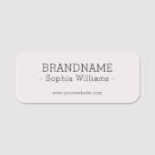 BRANDNAMEの追加シンプルクラシック 名札 (正面)