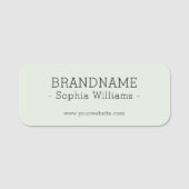 BRANDNAMEの追加シンプルクラシック 名札 (正面)