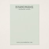 BRANDNAME All-in-oneジュエリーディスプレイカードの追加 (正面)