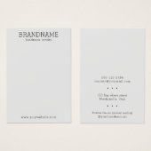 BRANDNAME All-in-oneジュエリーディスプレイカードの追加 (正面&裏面)