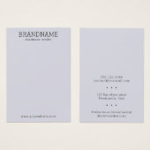 BRANDNAME All-in-oneジュエリーディスプレイカードの追加 (正面&裏面)