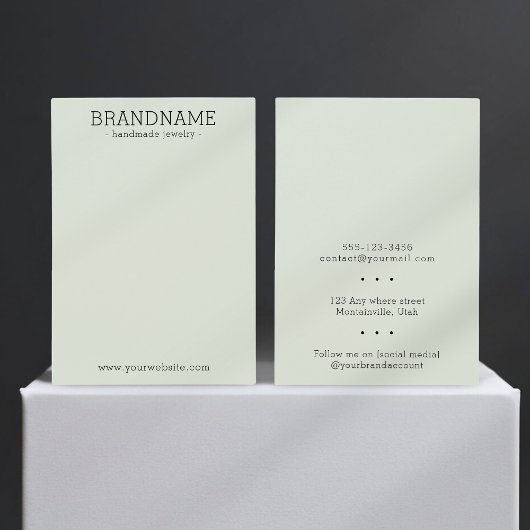 BRANDNAME All-in-oneジュエリーディスプレイカードの追加