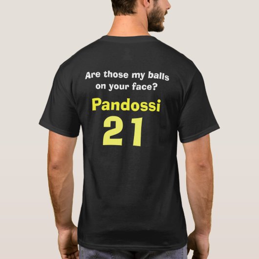 Brandonのカスタムなチームワイシャツ Tシャツ (裏面)