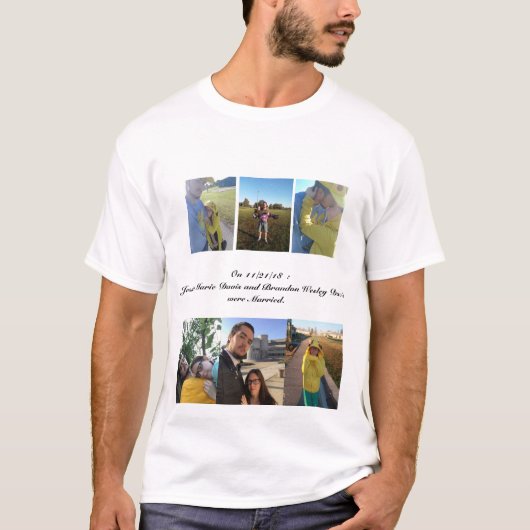 Brandonの結婚記念日のワイシャツ Tシャツ (正面)