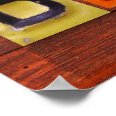 BRANDONライセンスプレートレター名記号ポスター ポスター (角)