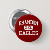 Brandon -イーグルス-高等学校- Brandonフロリダ 缶バッジ (正面&裏面)