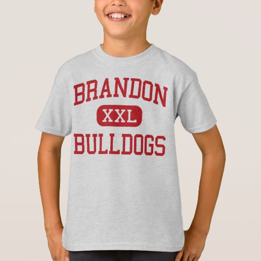 Brandon -ブルドッグ-中間- Brandonミシシッピー Tシャツ (正面)