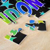 "BRANDON"名、おもしろい"ハッピーバースデー" ジグソーパズル (側面)