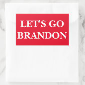 BRANDON 4ステッカー4.5インチx 2.7インチ 長方形シール (バッグ)