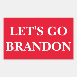 BRANDON 4ステッカー4.5インチx 2.7インチ 長方形シール