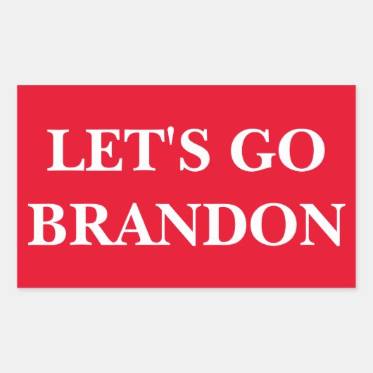 BRANDON 4ステッカー4.5インチx 2.7インチ 長方形シール (正面)