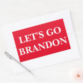 BRANDON 4ステッカー4.5インチx 2.7インチ 長方形シール (封筒)