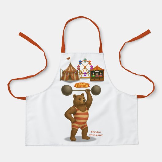 Brandon, circus strong-bear エプロン (正面)